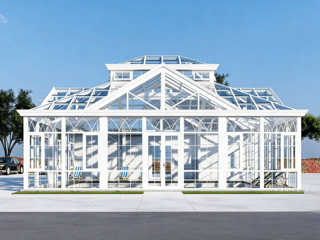 Ysgh 231 Panoramic Glass Conservatory | High Strength Pool Enclosure